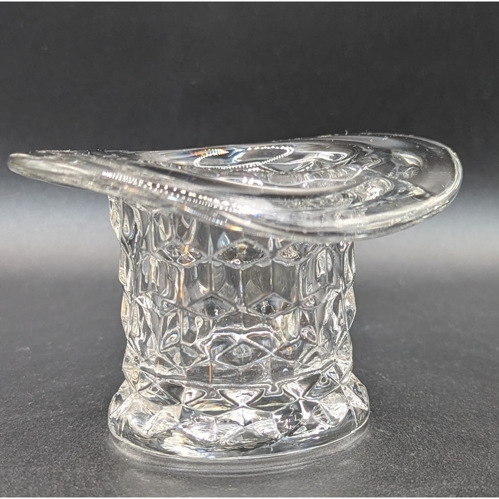 Vintage Fostoria Glass Top Hat American/Cubist Flawless Condition